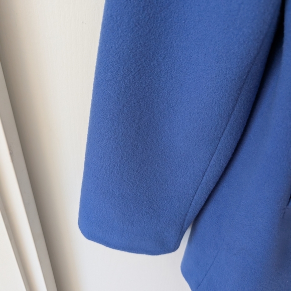Vintage Harve Benard Womens 6 Petite Wool Blend Blue Peacoat Classic Colorful - Picture 4 of 7